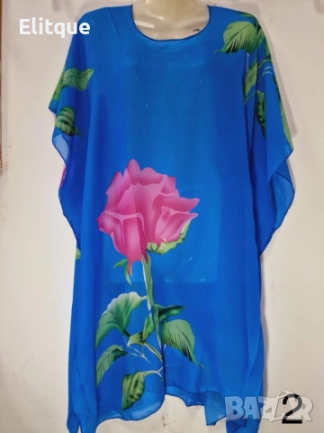 Дамска плажна туника с изкусителни принтове, снимка 8 - Туники - 52888927