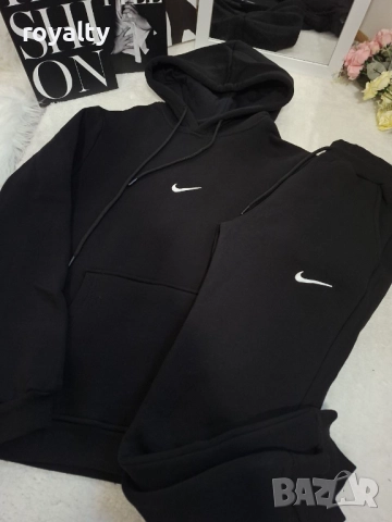 Nike Черен Ватиран Екип , снимка 2 - Спортни екипи - 52526283