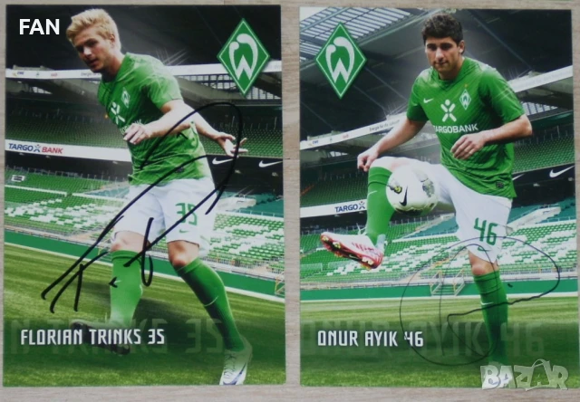 Вердер Бремен ОРИГИНАЛНИ футболни картички с автентични автографи от сезон 2011/12, снимка 7 - Фен артикули - 50487763