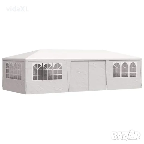 vidaXL Професионална парти шатра със стени 4x9 м бяла 90 г/м², снимка 3 - Къмпинг мебели - 56147620