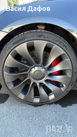 Джанти Tesla 20 Uberturbine с летни гуми 235/35 R20 Pirelli P Zero 6.5мм DOT3424, снимка 3 - Гуми и джанти - 55879190