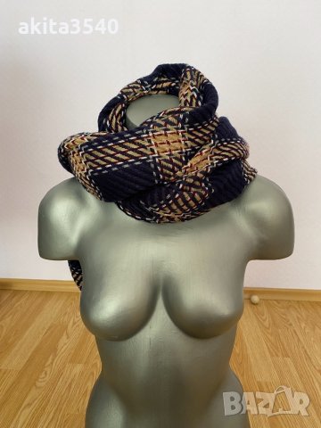 Тъмносин шал, снимка 5 - Шалове - 34345206
