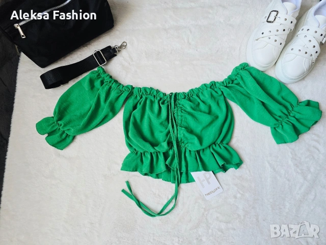 Дамска зелена блуза 