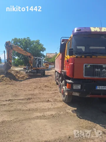Услуги с багери изкопи насипи чук за разбиване на бетони 