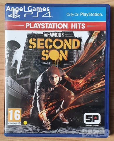Диск с игра inFAMOUS Second Son PS4 Playstation 4 Плейстейшън 5 PS5