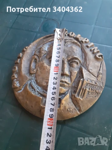 Голям бронзов берелеф пано, снимка 5 - Антикварни и старинни предмети - 51151185