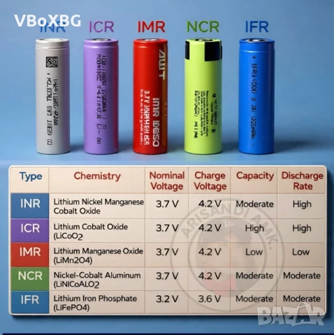 18650 батерия INR 2.5Ah 3.7v 9.25Wh, снимка 5 - Друга електроника - 53107025