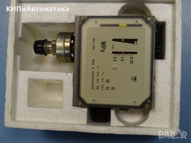 пресостат чешки ESC T2 201 0-2,5 MPa 220V 10A, снимка 10 - Резервни части за машини - 35874113