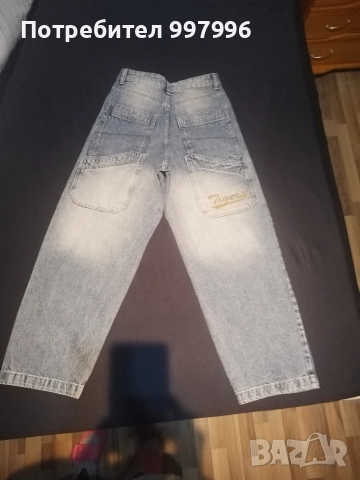 дънки BERSHKA - S-M размер, 36 номер,тип baggy