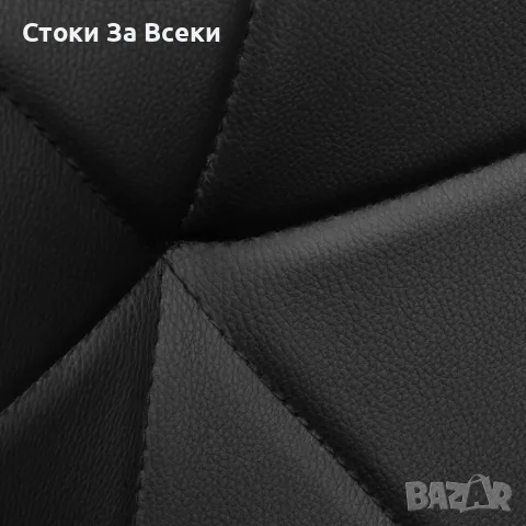 Комплект 2 модерни въртящи стола от черна еко кожа, снимка 9 - Столове - 56241354