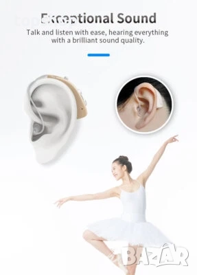 Нови слухови апарати с кутийка за зареждане, за двете уши, преносим усилвател на звука. Акумулаторен, снимка 8 - Медицинска апаратура - 52286680