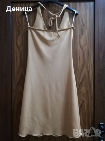 Бежова рокля , снимка 4 - Рокли - 35686639