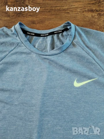 Nike swim Men's Heathered Short-Sleeve - страхотна мъжка тениска M, снимка 5 - Тениски - 50591430