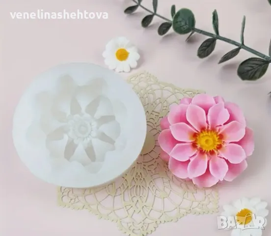 Пасифлора цвете Силиконов молд форма за сапун смола фондан за декорация на торта 