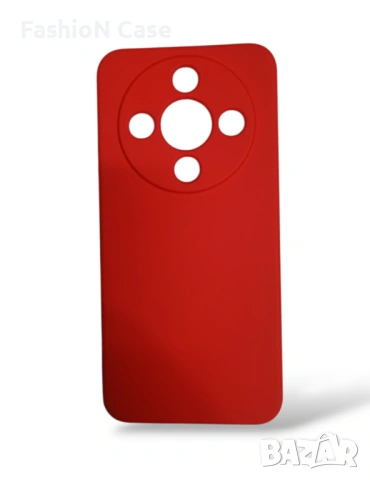 Huawei Honor magic 8 lite Премиум силиконов Червен кейс с мека велурена вътрешност