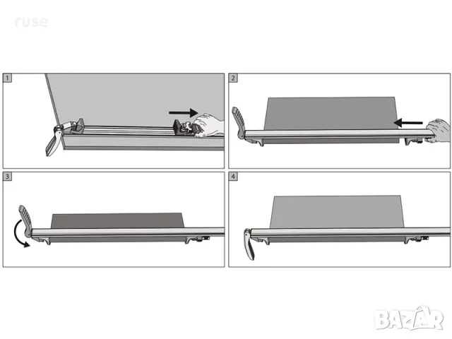НОВА! Затягаща и направляваща шина скоба Parkside 0-75 см, снимка 9 - Други инструменти - 50155833