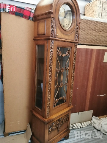 Стоящ/паркетен античен часовник, снимка 3 - Стенни часовници - 53031775