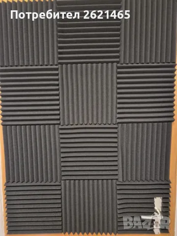Панели за шумоизолация и звукоизолация, 12 броя, Огнеупорни, 30x30x2.5 см, снимка 10 - Декорация за дома - 44436731