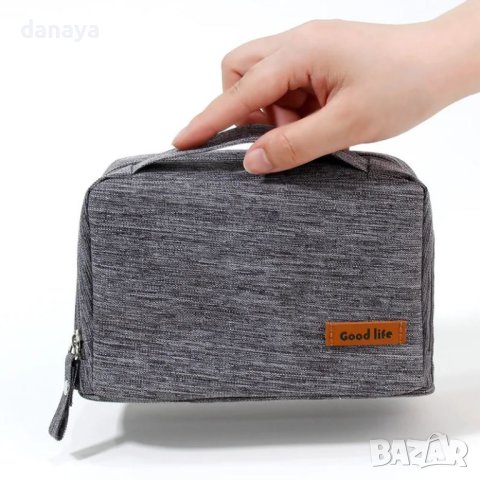 4468 Несесер за кабели USB органайзер за флаш карти слушалки аксесоари, снимка 6 - Портфейли, портмонета - 44239658