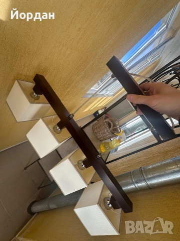 Продавам АРТ осветление за  дома-полилей,нощна и лампа за спалня, снимка 6 - Полилеи - 52968622