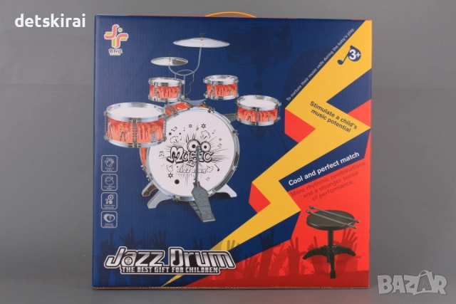 5ца Червени барабани със столче, снимка 2 - Музикални играчки - 52797051