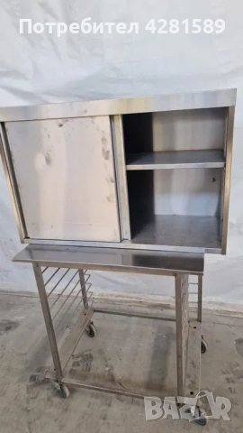 Немски шкаф за стена изцяло от неръждаема стомана, снимка 3 - Други машини и части - 53656091