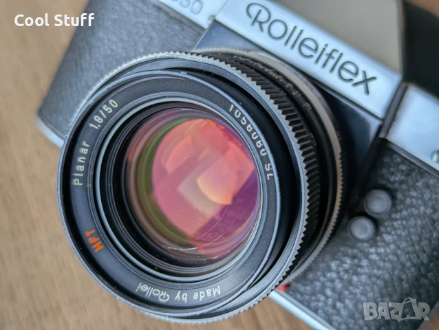 Фотоапарат Rolleiflex SL350 с обектив Rollei Planar HFT 50 1.8, снимка 2 - Фотоапарати - 51163873