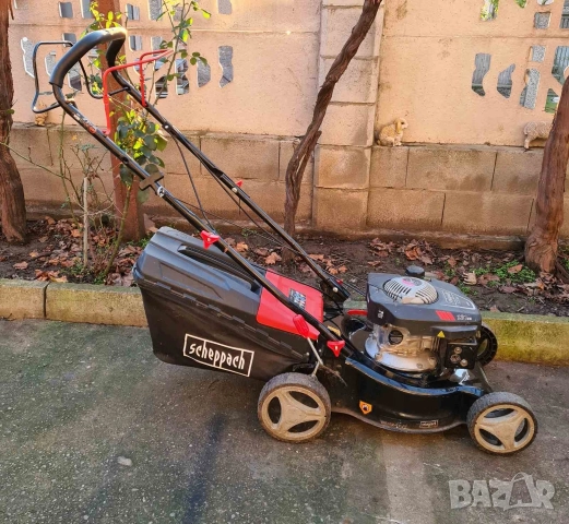 Бензинова косачка самоходна Scheppach немска за трева , снимка 2 - Градинска техника - 52740590