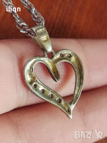 Сребърен синджир с висулка. 50см. Цена 28,99лв. За Севлиево безплатна доставка., снимка 4 - Колиета, медальони, синджири - 51218597