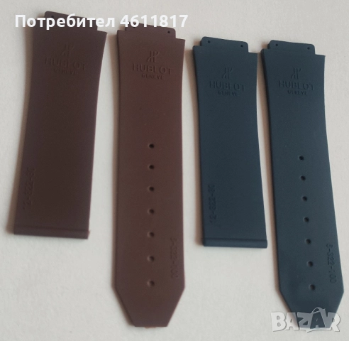 Силиконови каишки HUBLOT 25-19мм, снимка 8 - Каишки за часовници - 52179488