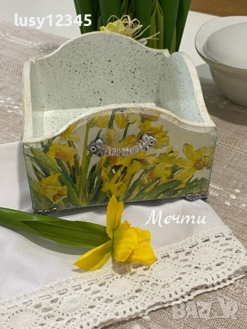 Панерче със слънчеви нарциси!, снимка 4 - Декорация за дома - 53399609