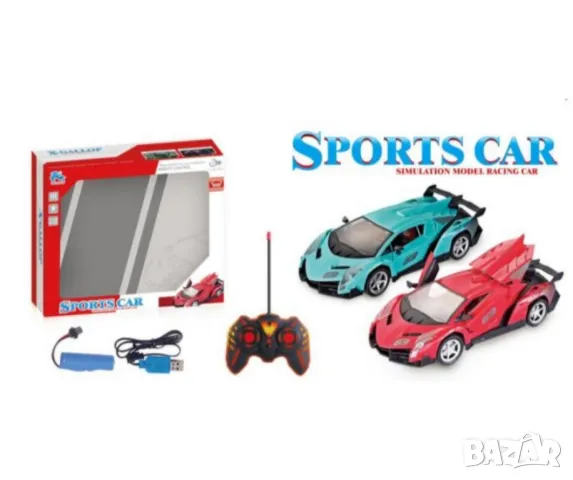 RC Спортна кола с дистанционно управление и светлини