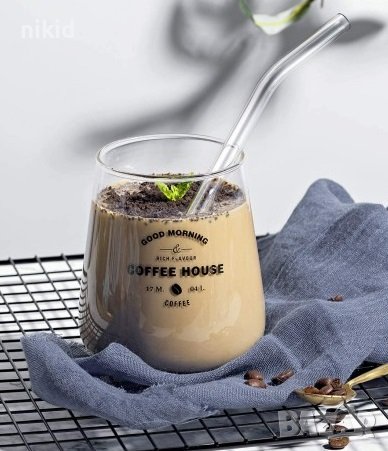 Стъклени сламки Коктейлна стъклена сламка , снимка 4 - Други - 42200903