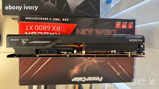 Видео карта AMD Red Gragon RX6800 XT 16gb, снимка 3 - Видеокарти - 55987776