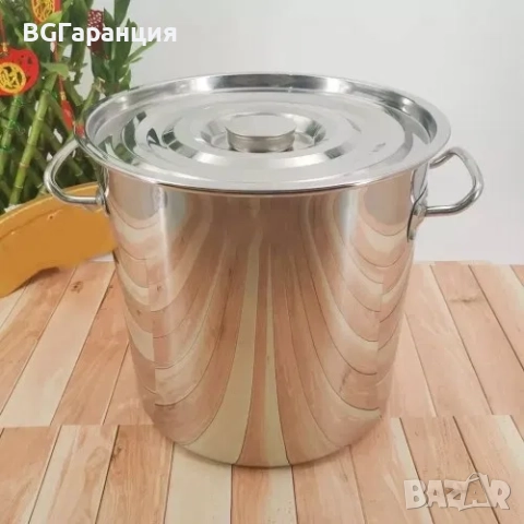 Казан от неръждаема стомана с обем 35 литра, снимка 5 - Други стоки за дома - 52255917