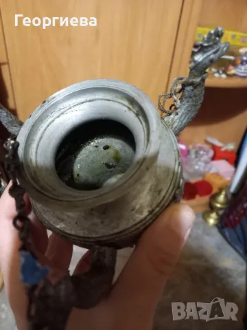 Две кандила от алуминий , снимка 8 - Антикварни и старинни предмети - 49497099