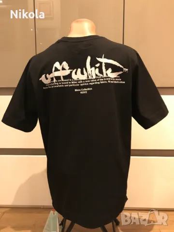 OFF-WHITE™ PAINT SCRIPT SKATE тениска, размер: S, снимка 5 - Тениски - 48678313
