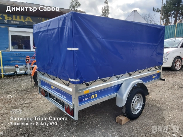 Туристическо, самосвално ремарке VESTA LIGHT 23 с брезент и шпригли Н-120, снимка 5 - Ремаркета - 53392528