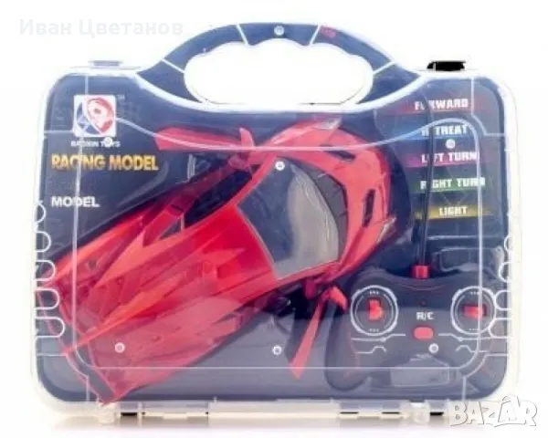 Класическа кола 1:16, с дистанционно управление, в куфар, снимка 2 - Коли, камиони, мотори, писти - 48827039