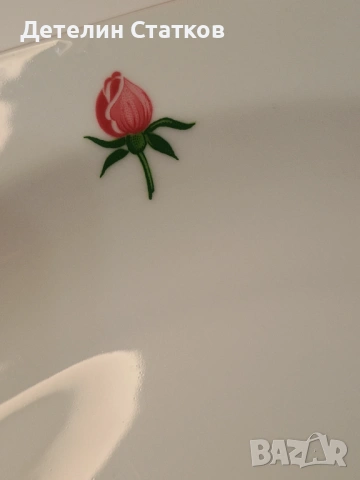 Елегантна порцеланова чиния на краче- Германия, снимка 3 - Чинии - 53036999