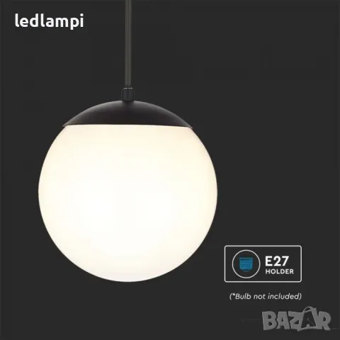 Градинска Висяща Лампа Черна - ПРОМОЦИЯ, снимка 4 - Външни лампи - 50130041