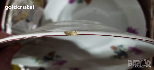 Стар български порцелан чинии , снимка 3 - Антикварни и старинни предмети - 39664969