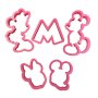 Резци за сладки Мики и Мини Маус - 5 бр, снимка 1 - Форми - 42470375