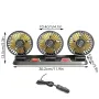 Троен вентилатор 12V за автомобили, бусове Вентилатор с 3 перки 12V , снимка 2
