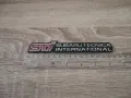 Subaru STI емблема черно с червено, снимка 5