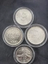 четири италиански сребърни монети , снимка 1