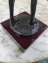 Страхотна антикварна колекционерска бронзова авторска фигура статуетка пластика , снимка 8