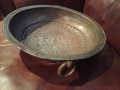 Бакър меден съд гевгир с печат на майстора, снимка 2