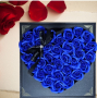 Кутия с ароматни рози във форма на сърце 