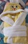 Детски памучни хавлиени халати за баня със качулка от 100% памук., снимка 4